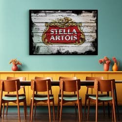 Tablou poster logo bere Stella Artois 4129 restaurant