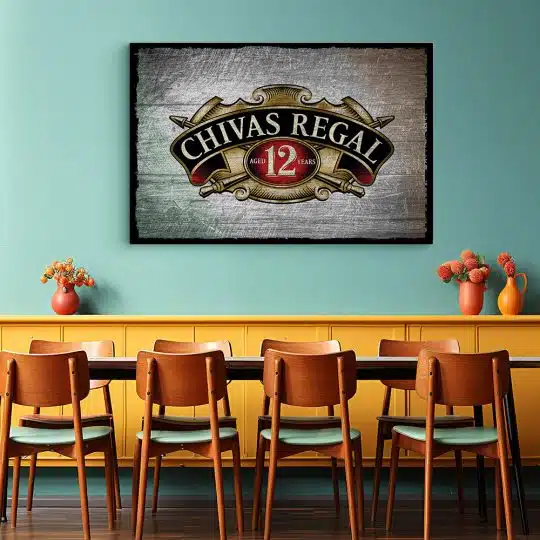 Tablou poster logo whisky Chivas Regal 4114 restaurant