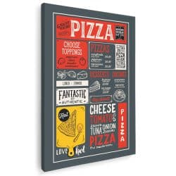 Tablou poster meniu pizza 3923