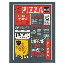 Tablou poster meniu pizza 3923 front