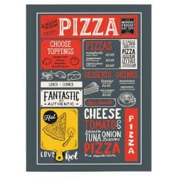 Tablou poster meniu pizza 3923 front