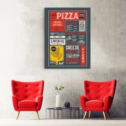 Tablou poster meniu pizza 3923 hol