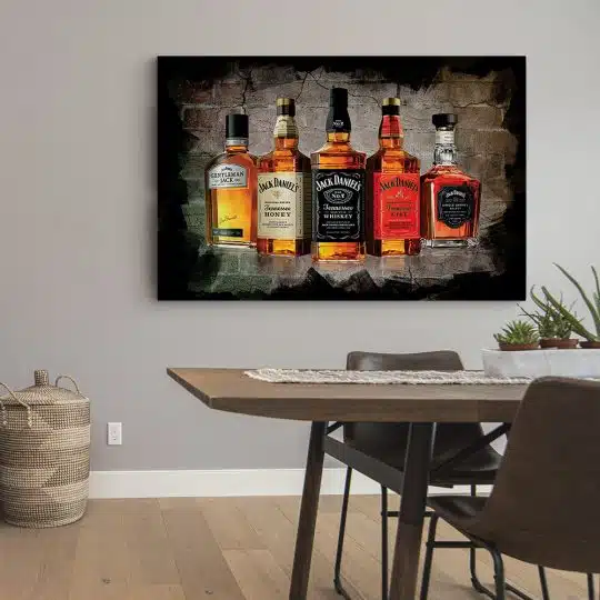 Tablou poster tipuri variate Jack Daniels 4103 bucatarie4