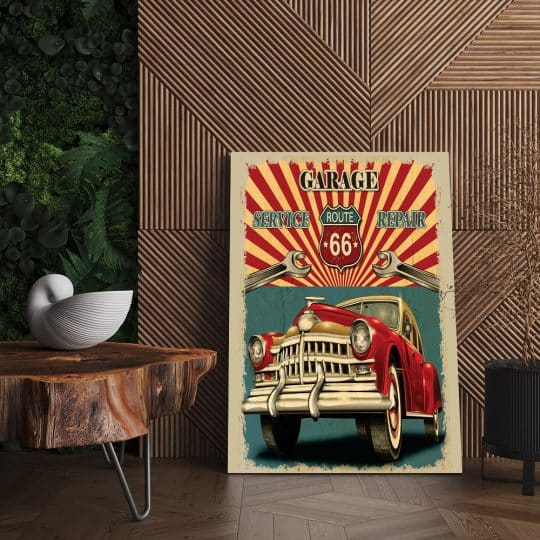 Tablou poster vintage service auto reparatii 3201 living