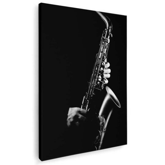 Tablou saxofonist detaliu fundal negru alb negru 1701 - Afis Poster Tablou saxofonist saxofon pentru living casa birou bucatarie livrare in 24 ore la cel mai bun pret.