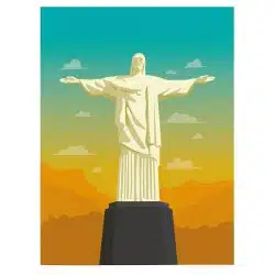 Tablou statuia Cristos Mantuitorul din Rio de Janeiro 4451 front