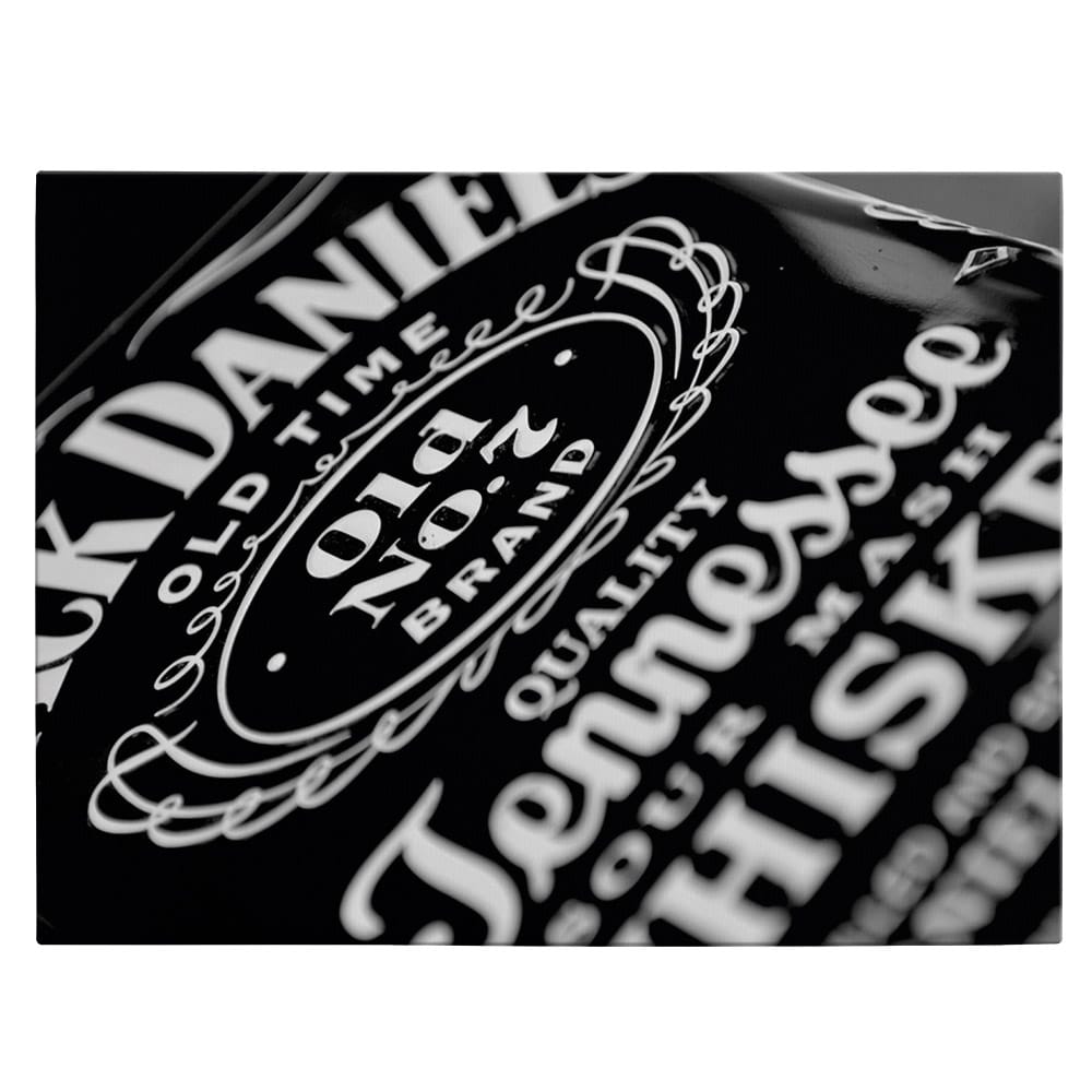 Tablou sticla Jack Daniels detaliu - Material produs:: Poster pe hartie FARA RAMA, Dimensiunea:: 80x120 cm