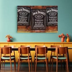 Tablou sticle Jack Daniels detaliu 4088 restaurant