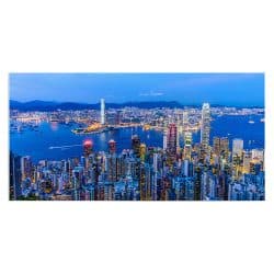 Tablou vedere panoramica Hong Kong China 4533 front