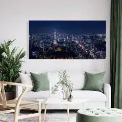 Tablou vedere panoramica cu Turnul Tokyo si orasul 4524 living modern