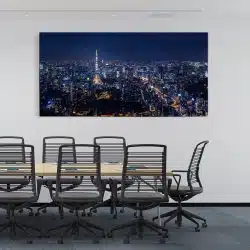 Tablou vedere panoramica cu Turnul Tokyo si orasul 4524 sala de conferinte