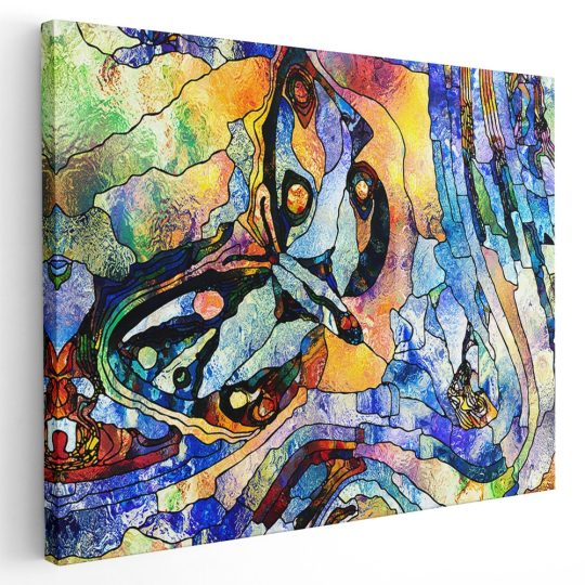 Tablou vitraliu fluture forme abstracte multicolor 1963 - Afis Poster Tablou vitraliu fluture forme abstracte multicolor pentru living casa birou bucatarie livrare in 24 ore la cel mai bun pret.