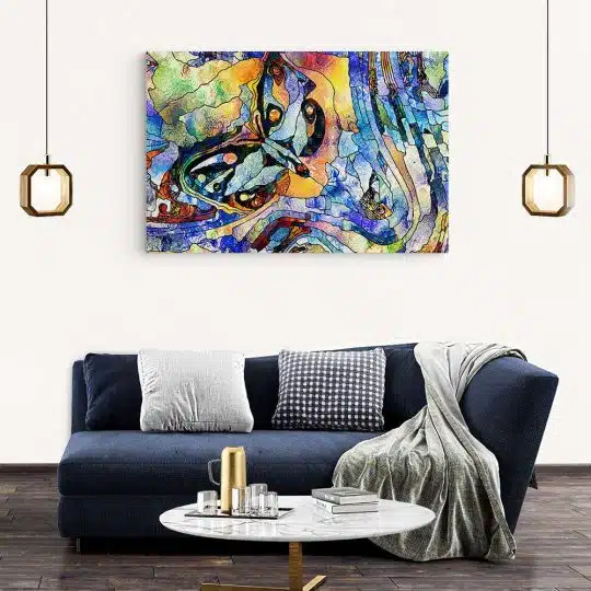 Tablou vitraliu fluture forme abstracte multicolor 1963 living modern 2 - Afis Poster Tablou vitraliu fluture forme abstracte multicolor pentru living casa birou bucatarie livrare in 24 ore la cel mai bun pret.