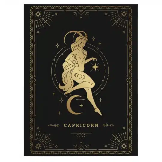 Tablou zodiac capricorn auriu