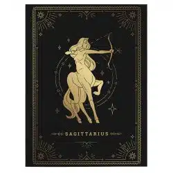 Tablou zodiac sagetator auriu