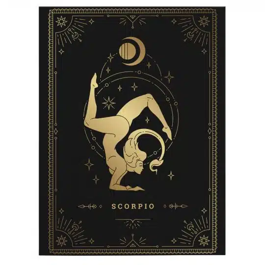 Tablou zodiac scorpion auriu